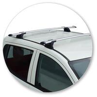 Prorack Silver 2 Bar Aero Through Bar kit to suit Mitsubishi Triton Double Cab 4dr Ute (2015 - 1/2024)