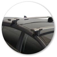 Prorack Silver 2 Bar Aero Through Bar kit to suit Hyundai Ioniq 5dr Hatch (2/2019 - Current)