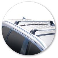 Prorack Silver 2 Bar Aero Flush Bar kit to suit Mitsubishi Outlander 5dr SUV (2018 - 9/2021)