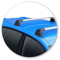 Prorack Silver 2 Bar Aero Flush Bar kit to suit BMW 1 Series F40 5dr Hatch (8/2019 - Current)