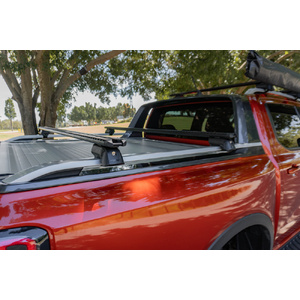 Yakima Black 2 Bar TrimHD Thru Bar Rail Mount Crossbar Kit for Subaru Forester 5dr SUV (10/2018 - 06/2025)