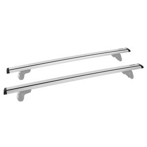 Yakima Silver 2 Bar JetStream Thru Bar Clamp Mount Crossbar Kit for Volkswagen Golf MK7 &amp; 7.5 5dr Hatch (2012 - 2020)