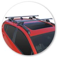 Prorack Silver 2 Bar Heavy Duty Through Bar kit to suit Subaru Crosstrek 5dr SUV (2023 - Current)