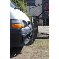 ECB Silver Hammertone Roo Bar to suit Toyota HiAce Non SBV MOD 11/89 - 11/98