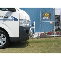 ECB Textura Black Roo Bar to suit Toyota HiAce LWB 03/05 - 02/14