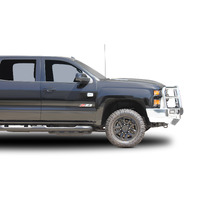 ECB Black Ripple Winch BullBar with Bumper Lights to suit Chevrolet Silverado 2500HD 09/14 - 03/18