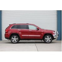 ECB Black Ripple BullBar with Bumper Lights to suit Jeep Grand Cherokee TrailHawk Ex OverLand 02/11 - MY13