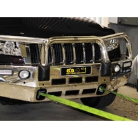 ECB Silver Hammertone BullBar with Bumper Lights to suit Jeep Grand Cherokee MY12 Limited MY12 - MY13