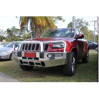 ECB Textura Black BullBar with Bumper Lights to suit Jeep Grand Cherokee MY14 OverLand Ex Summit 06/13 - 03/17