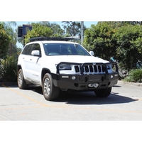 ECB Black Ripple Winch BullBar with Bumper Lights to suit Jeep Grand Cherokee MY14 Limited 06/13 - 03/17