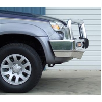 ECB Textura Black BullBar with Bumper Lights to suit Mazda BT-50 2WD/4WD 11/06 - 08/08