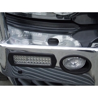 ECB Black Ripple Winch BullBar with Bumper Lights to suit Landrover Discovery 4 10/09 - 2014