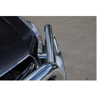 ECB Silver Hammertone BullBar with Bumper Lights to suit Subaru XV 11/12 - 04/17