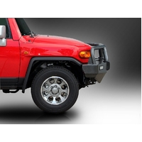 ECB Silver Hammertone Winch BullBar to suit Toyota FJ Cruiser 2013 - 12/16