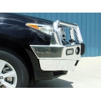 ECB Polished BullBar with Bumper Lights to suit Toyota Kluger 09/10 - 02/14