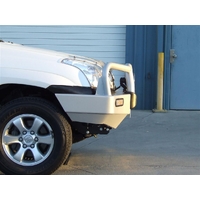 ECB Silver Hammertone BullBar to suit Toyota Prado 120 Series GX 03/03 - 10/09