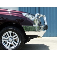ECB Silver Hammertone BullBar with Bumper Lights to suit Toyota Prado 150 Series Sensor Model 11/09 - 10/13