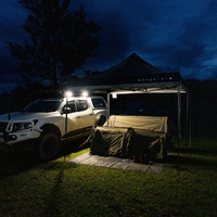 HARDKORR TRI-COLOUR ANGLED LED WORK LIGHT (BLACK)