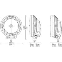 Lightforce HTX2 Hybrid Driving Light - 24V (Single)