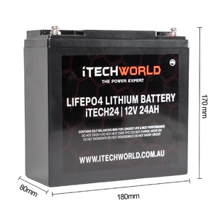 iTechWorld 24AH Lithium Deep Cycle Battery (12V)