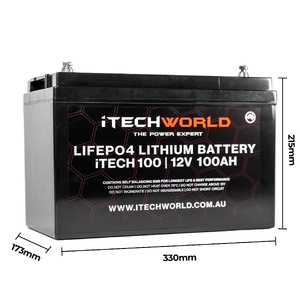 iTechWorld 100AH Lithium Deep Cycle Battery (12V)