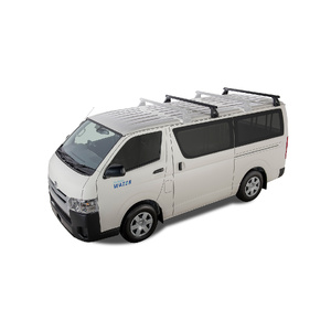 Rhino-Rack JA0801 Heavy Duty RL150 Black 2 Bar Roof Rack for TOYOTA Hiace Gen 4 2DR Van (11/1989-02/2005)