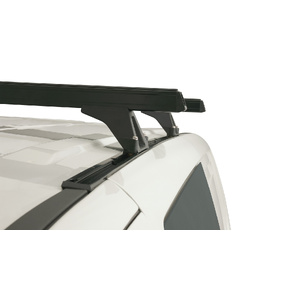 Rhino-Rack JA0815 Heavy Duty RLTF Trackmount Black 2 Bar Roof Rack for HYUNDAI iLoad 2DR Van (01/2008-12/2021)