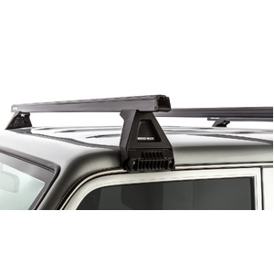 Rhino-Rack JA0834 Heavy Duty RL150 Black 3 Bar Roof Rack for TOYOTA Land Cruiser 76 Series 4DR 4WD (03/2007-Current)