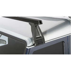 Rhino-Rack JA0836 Heavy Duty RL210 Black 3 Bar Roof Rack for LAND ROVER Defender 90 2DR 4WD (02/2010-12/2020)