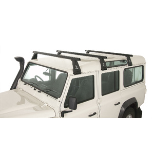 Rhino-Rack JA0836 Heavy Duty RL210 Black 3 Bar Roof Rack for LAND ROVER Defender 110 (incl. Hard Top) 4DR 4WD (03/1993-12/2020)