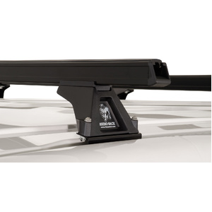 Rhino-Rack JA0844 Heavy Duty RLTF Black 4 Bar Roof Rack for VOLKSWAGEN Transporter Crewvan T6 LWB (Standard Roof) 2DR Van (12/2015-Current)