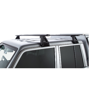 Rhino-Rack JA2735 Vortex RL150 Black 2 Bar Roof Rack for MAHINDRA Pikup Double Cab 4DR Ute (06/2007-Current)
