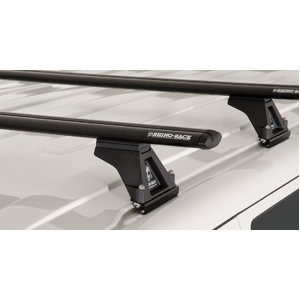 Rhino-Rack JA2783 Vortex RLTF Black 4 Bar Roof Rack for VOLKSWAGEN Caravelle 7H LWB (Low Roof) 2DR Van (04/2008-11/2015)