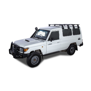 Rhino-Rack JA2791 Vortex RL210 Black 4 Bar Roof Rack for TOYOTA Land Cruiser 78 Series Troop Carrier 2DR 4WD (03/2007-Current)