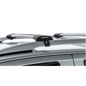 Rhino-Rack JA7952 Vortex StealthBar Silver 2 Bar Roof Rack for ISUZU D-Max Gen2 TF (LS-T/X-Runner) Crew Cab (With Roof Rails) 4DR Ute (01/2012-12/2020
