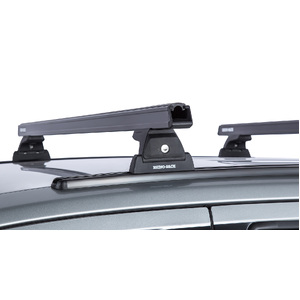 Rhino-Rack JA8356 Heavy Duty RLT600 Trackmount Black 2 Bar Roof Rack for NISSAN Navara (post facelift) NP300 Dual Cab 4DR Ute (01/2021-Current)