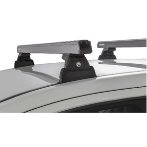 Rhino-Rack JA8630 Heavy Duty RLT600 Ditch Mount Black 2 Bar Roof Rack for MITSUBISHI Triton Gen5 MQ/MR Extra Cab 2DR Ute (04/2015-Current)