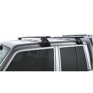 Rhino-Rack JA9217 Vortex RL110 Black 2 Bar Roof Rack for TOYOTA Land Cruiser 79 Series Double Cab 4DR 4WD (01/2007-12/2023)