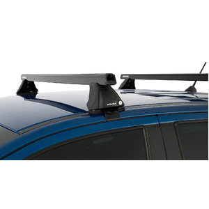 Rhino-Rack JB0963 Heavy Duty 2500 Black 2 Bar Roof Rack for FORD Ranger Raptor PX3 Double Cab 4DR Ute (01/2018-12/2022)