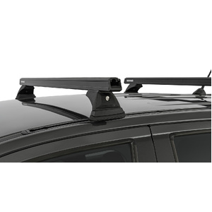 Rhino-Rack JB1673 Heavy Duty RCH Black 2 Bar Roof Rack for FORD Ranger PX/PX2/PX3 Double Cab 4DR Ute (01/2011-12/2022)