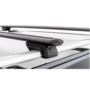 Rhino-Rack JC-01556 Vortex RX Black 2 Bar Roof Rack for FORD Ranger Gen 2 (P703) Wildtrak Double Cab Raised Rails 4DR Ute (01/2022-Current)