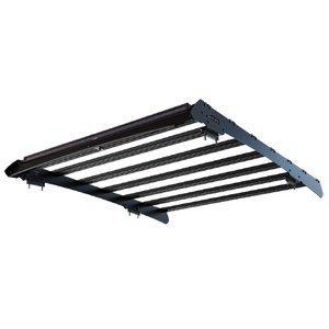 Toyota Hilux (2016-Current) Slimsport Roof Rack Kit Light Bar Ready by Front Runner - KSTH004T