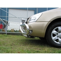 ECB Silver Hammertone Midi Tube Bar to suit Kia Grand Carnival VQ 01/06 - 02/15