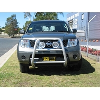 ECB Textura Black Nudge Bar - Series 2 to suit Nissan Navara D40 RX 12/05 - 03/15