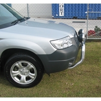 ECB Silver Hammertone Nudge Bar to suit Subaru Forester 07/05 - 02/08