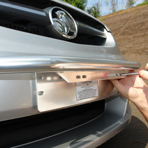 Bushranger Night Hawk X-Bar Number Plate Light Mounting Bar (Black)