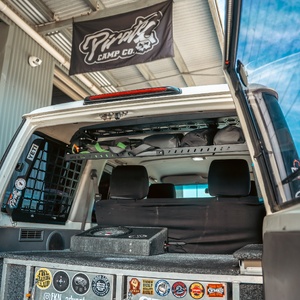 Pirate Camp Co. Drop Down Rear Roof Parcel Shelf to suit Toyota LandCruiser 76 Series