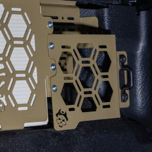 Pirate Camp Co. 150Ah In Tub Wheel Arch Lithium Mount with Molle Panel Pocket Storage to suit Ford Ranger 2022 - Onwards