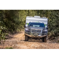 ECB Textura Black Two Post Winch Bar to suit Toyota LandCruiser 300 Series 07/21 - Onwards