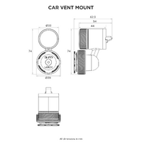 Quad Lock - Vent Car Mount